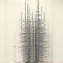 Icône représentant une installation artistique abstraite